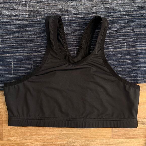 Emporio Armani Other - EA7 Emporio Armani Small XS Black Sports Bra Racerback Luxury Off-Duty Model NEW